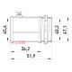 Ввод металлический винтовой, e.industrial.pipe.dir.screw.1-1/2" Enext i0460005