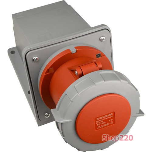 Розетка стационарная 125А, 5P, IP67, UCombi АСКО-УКРЕМ A0080010157