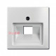 Накладка для телефонной розетки, белый, ABB 1803-94-507 Basic 55