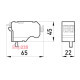 Независимый расцепитель 220В, e.industrial.ukm.400-800.FL.220 Enext i0070003