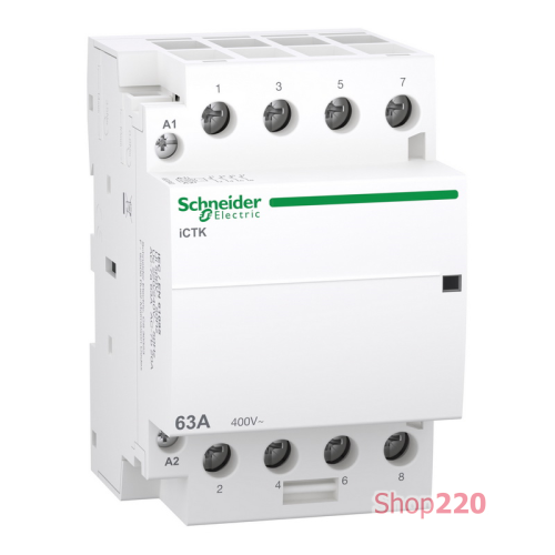 Контактор, Acti9 iCTK, 63 A, 4 NO, 400 В, катушка 220-240 В A9C40463