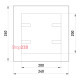Дверца металлическая ревизионная 200х200м с замком, e.mdoor.stand.200.200.z Enext s0100059
