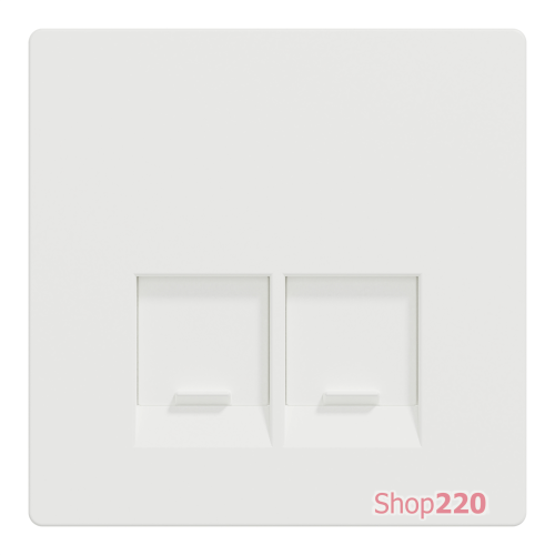 Накладка компьютерной розетки RJ45, белый матовый, Merten MTN4572-6037
