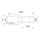 Изолированный вилочный наконечник 2.5-4 кв.мм, черный, 100шт, e.terminal.stand.sv.3,5.4.black Enext s2036031