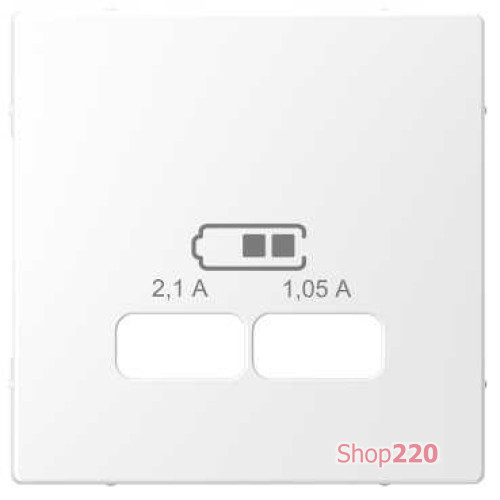 Накладка USB розетки, белый лотос, Merten MTN4367-6035