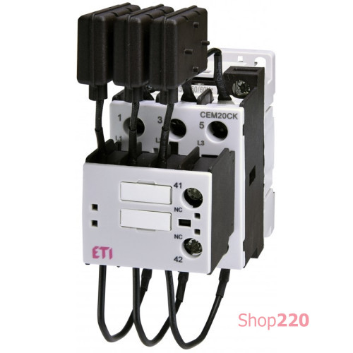 Контактор для конденсаторной батареи CEM CK 20.01N (20 кВАр, 400-440V) ETI 4643819
