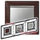 Рамка 3 поста, темное дерево/серебряный штрих 770373 Legrand Valena