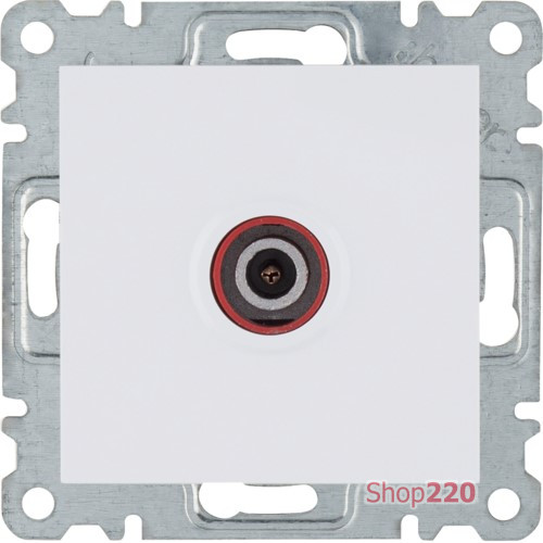 Розетка ТВ, белый, Hager Lumina WL3210