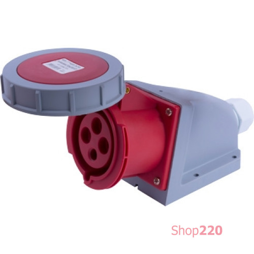 Силовая розетка стационарная 4п., 400В, 32А, IP67, e.socket.124.32.67 Enext i082011