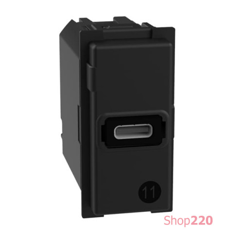 Механизм зарядного устройства USB тип - C 20 Вт/3000мА 1 модуль. Bticino Living Now. K4192C