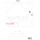 Клемма винтовая трехуровневая VS 2,5 NA 3 (2,5 mm2_бежевая) ETI 3901320