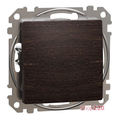 Одноклавишный выключатель, венге, Sedna Design Schneider Electric SDD181101U