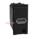 Розетка USB на тип - А 15 Вт/3000мА 1 модуль, белый, Bticino Living Now