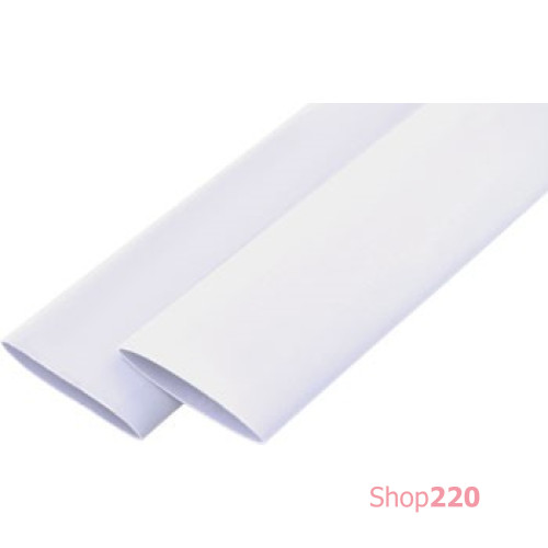 Термоусадочная трубка e.termo.stand.6.3.white, 6/3, 1м, белая