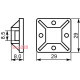 Площадка 30х30 белая PC-30 (упак 100шт) A0150090017
