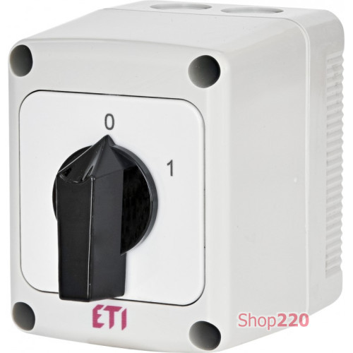 Переключатель CS 25 90 PN (1p_"0-1"корп./IP65"_с/ч_25A) ETI 4773155