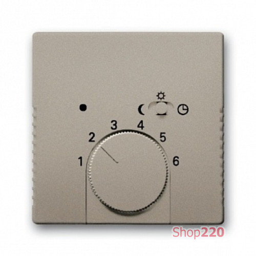 Накладка для терморегулятора теплого пола, шампань, ABB 1795-93-507 Basic 55
