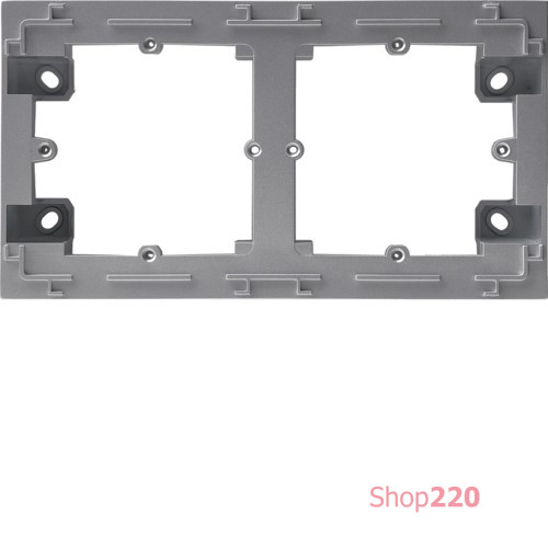 Адаптер для наружной установки 2Х, Lumina-Intens, серебристый, Lumina WL5822 Hager