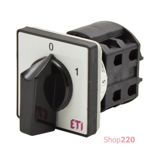 Переключатель "0-1", 80А, 4 полюса, серо-черный, CS 80 92 U ETI 4773030