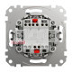 Выключатель перекрестный с подсветкой, черный, Sedna Design SDD114107L