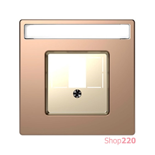 Накладка HDMI или аудио розетки, шампань (металл), Merten MTN4250-6051