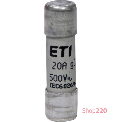 Предохранитель CH10x38 gG 20A 500V ETI 2651020