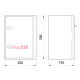 Щит ударопрочный 350х500х195мм с прозрачной дверцей, IP65, e.plbox.350.500.195.tr Enext