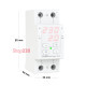 Реле напряжения с контролем тока, 50А, CV2-50 red Zubr