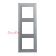 Рамка 3 поста, сталь, Niloe Step Legrand 863493