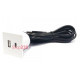Розетка USB тип А+С в стол и мебель, белый, Versapick ASA 060.29Z.00043