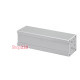 Розеточный блок на 2 (3) розетки К45, пустой, алюминий, Ofiblock COMPACT Simon KFC202/14
