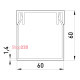 Короб пластиковый 60х60 мм, e.trunking.stand.60.60 Enext s033018