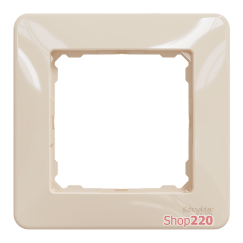 Рамка 1 пост, бежевый, Sedna Design SDD312801