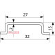 Din-рейка TH(TS)-35-1, 5 (1м/шт) A0150010101