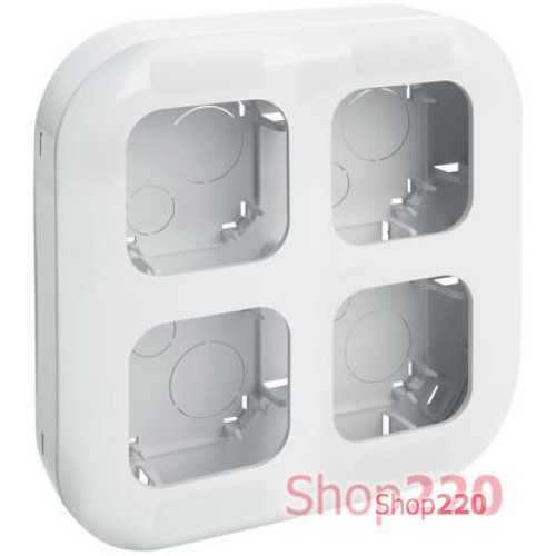 Установочный блок на 4 поста, белый, 782494 Legrand Quteo