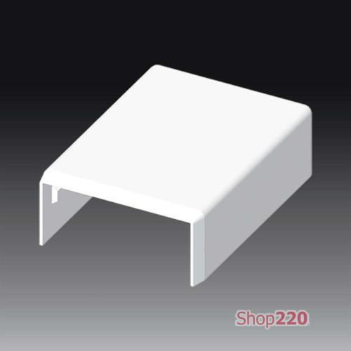Заглушка LHD 40x20 белого цвета; Серия LHD; ПВХ 8631_HB