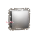 Выключатель 1 клавишный, матовый алюминий, Sedna Design SDD170101