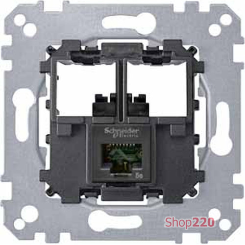 Розетка компьютерная RJ45 UTP, одинарная, Merten MTN4575-0001