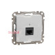 Компьютерная розетка RJ45 кат. 5е UTP, алюминий, Sedna Design SDD113451