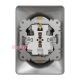 Розетка электрическая двойная, алюминий, Sedna Design SDD313221