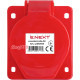 Силовая встраиваемая розетка 4п., 380В, 32А, e.socket.pro.4.32.wall Enext p012013