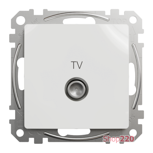 Розетка телевизионная конечная, белый, Sedna Design SDD111471