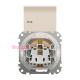 Розетка влагозащищенная IP44, бежевый, Sedna Design SDD212024