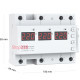 Реле напряжения 3-х фазное Зубр 40А, ZUBR D6-40 red