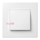 Выключатель одноклавишный, белый, PLK0111031 Plank Electrotechnic