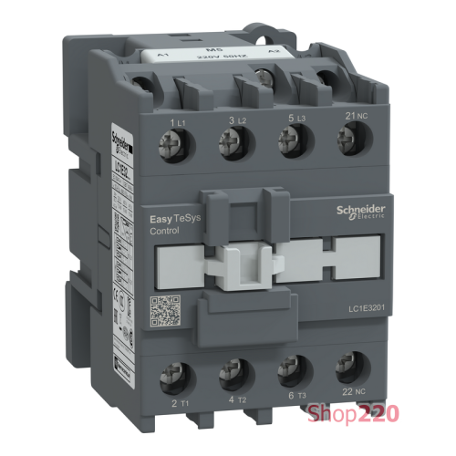 Контактор E 1НЗ 32А 400В AC3 220В 50ГЦ LC1E3201M5