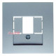 Накладка для аудио и USB розеток, алюминий, S.1 Berker 10331404