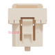 Центральная плата RJ45 Keystone / Systimax, бежевый, 1 модуль, Unica New Schneider NU946044