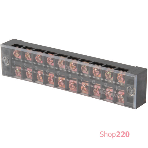 Клеммная колодка защищенная 25А, 10 полюсов, e.tc.protect.25.10 Enext p056009