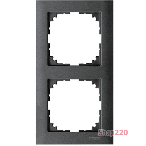 Рамка 2 поста, антрацит, Merten M-Pure MTN4020-3614